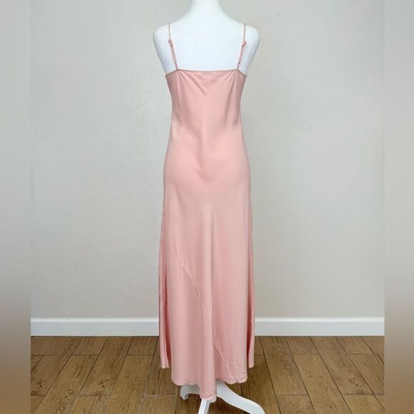 AYR The Ten Outta Ten - Heavyweight Silk Bias Cut Slip Dress Sunset Pink XS - Picture 5 of 16